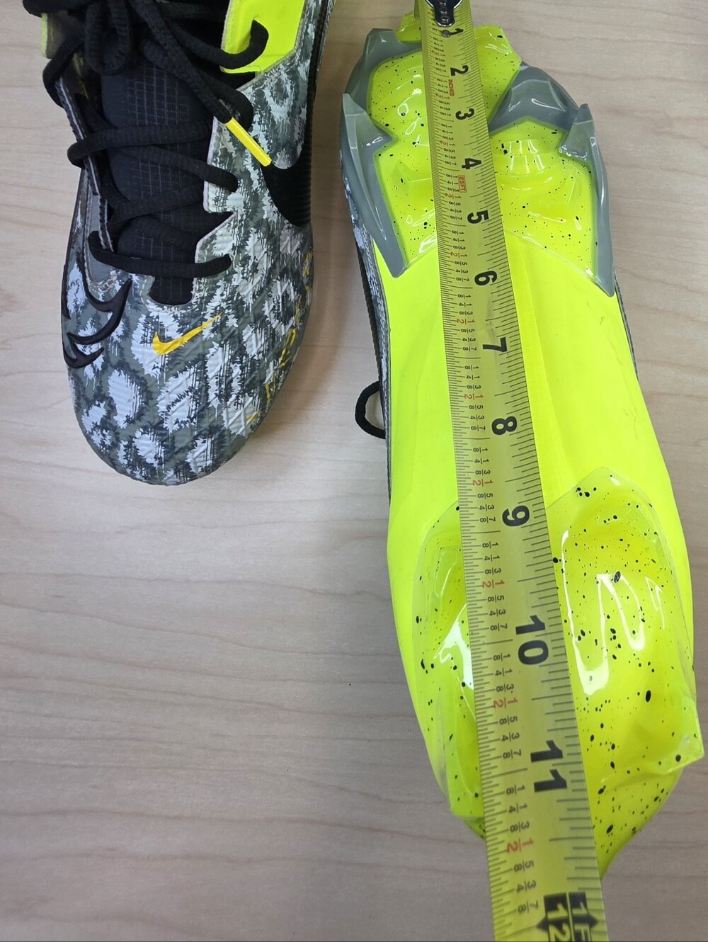 Nike Vapor Edge Elite 360 2 Football Cleats Mens 14 Volt Yellow Camo FB3347-703 - Picture 8 of 17